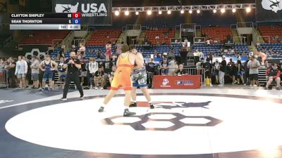 285 lbs Cons. Rd Of 16 - Clayton Shipley, Ohio vs Sean Thornton, Illinois