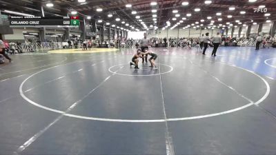72 lbs Round 3 (12pm Friday) - Orlando Cruz, Cali Red vs Brady Bellavia, Dynasty Black