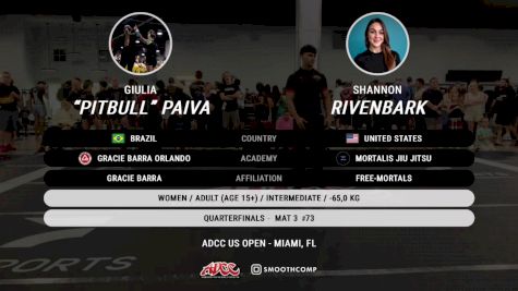 Giulia "Pitbull" Paiva vs Shannon Rivenbark 2024 ADCC Miami Open