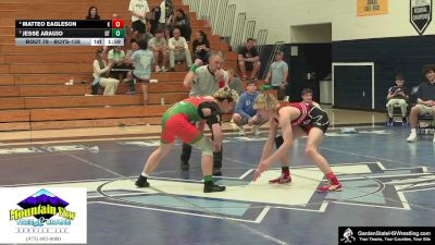Boys-138 lbs 3rd Place Match - Matteo Eagleson, Nick`s Knights vs Jesse Araujo, Clarke`s Dream Team