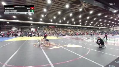 60 lbs Quarterfinal - Sean Riffel, Magic City Wrestling Club vs Owen Johnson, Gering Wrestling Club