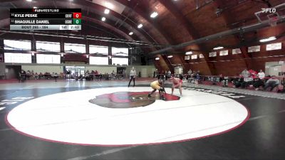 184 lbs Cons. Round 3 - Kyle Peske, Cortland State vs Shaquille Daniel, Oswego State
