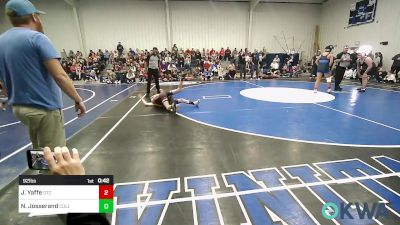 92 lbs Rr Rnd 1 - Jaikob Yaffe, Owasso Takedown Club vs Noah Josserand, Collinsville Cardinal Youth Wrestling