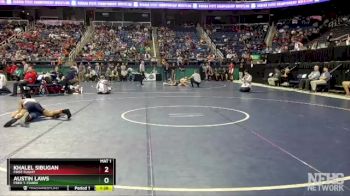 3A 126 lbs Quarterfinal - Khalel Sibugan, First Flight vs Austin Laws, Fred T. Foard