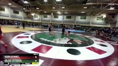 75 lbs Quarterfinal - Ayden Schmidt, Lennox Youth Wrestling vs Kelson Peterson, Beresford Youth Wrestling