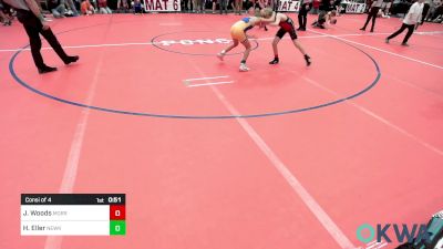 92 lbs Consi Of 4 - Joe Woods, Morrison Takedown Club vs Hayden Eller, Newkirk Takedown