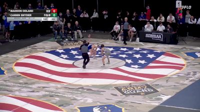 Cons. Semi - Cannin Snyder, Philip/Kadoka Area/Wall vs Maddon Odland, Redfield