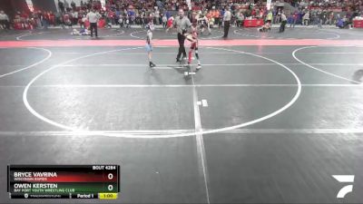 57 lbs Cons. Round 2 - Owen Kersten, Bay Port Youth Wrestling Club vs Bryce Vavrina, Wisconsin Rapids