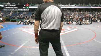 5A 138 lbs 1st Place Match - Dylan Belmont, Monroe High School vs Cameron Massey, North Gaston High School