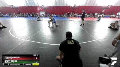 150 lbs Round 1 (16 Team) - Teague Granum, Canton vs Brett DeRoo, BBE/Waska