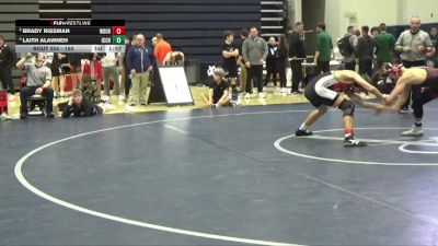 150 lbs Cons. Round 3 - Laith Alawneh, Iowa City, City High vs Brady Rissman, Western Dubuque