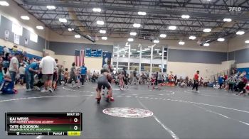 90 lbs Semifinal - Kai Weiss, Team Hammer Wrestling Academy vs Tate Goodson, Poquoson Athletic Association