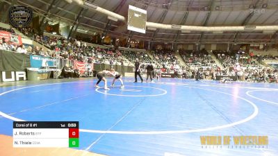 80 lbs Consi Of 8 #1 - Jonah Roberts, Tulsa Blue T Panthers vs Nixen Thiele, Coachella Valley