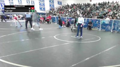 105 lbs Cons. Round 1 - Jay Yap, South Torrance vs Leah Perez, San Dimas
