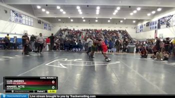 160 lbs Cons. Round 5 - Luis Andres, Santa Ana Wrestling vs Hansel Acte, Golden Eagles