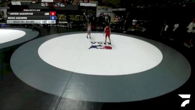 63 lbs Champ. Round 1 - Artem Gazaryan, LAWC vs Noah Aguirre