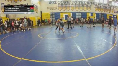 106 lbs Cons. Round 7 - Logan Montero, Eagle Empire vs Jayden Coleman, Well Trained