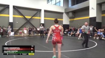 106 lbs Round 6 (16 Team) - Mara Vanderpool, Nebraska Wrestling Academy vs Allison Hunter, Midwest Assassins