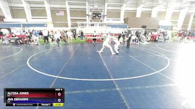 125 lbs Cons. Semi - Alyssa Jones, CA vs Ava Ebrahimi, CA