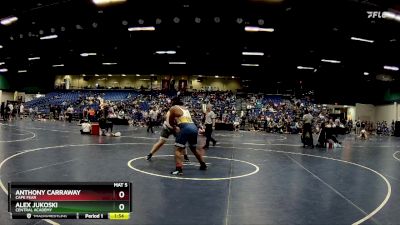 285 lbs Champ. Round 2 - Alex Jukoski, Central Academy vs Anthony Carraway, Cape Fear