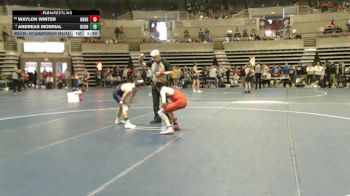 107 Championship Bracket Champ. Round 2 - Waylon Winter, Union Grove vs Andreas Monrial, Oconomowoc