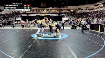5A 215 lbs Semifinal - Leyton Opare, Santa Fe vs Tristan Caraveo, West Mesa