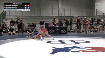 Cons. Semis - Adalyne Montiel, Ascend Wrestling Academy vs Jennifer Favela, Brawley Wrestling Academy