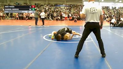 132 lbs Quarterfinal - Reid Yakes, FL vs Gabriel Serros, NM