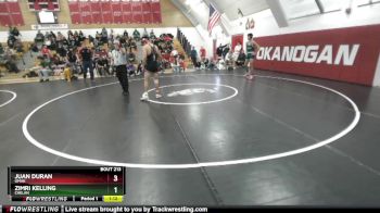 165 1A 1st Place Match - Zimri Kelling, Chelan vs Juan Duran, Omak