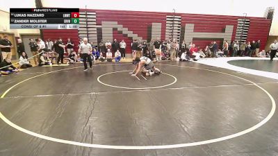 215 lbs Consi Of 8 #1 - Lukas Hazzard, Lyman Mem/Windham Tech vs Zander Molster, East Haven