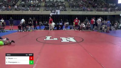 56 lbs Quarterfinal - Chase Boyer, McKeesport, PA vs Calvin Thompson, Millersville, MD