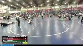 87 lbs Semifinal - Trevor Cowan, JWC vs Kole Younger, Sanderson Wrestling Academy