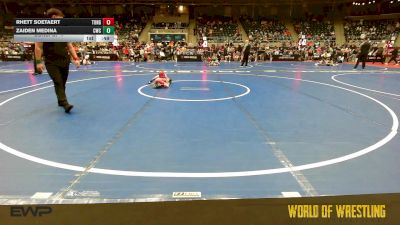 43 lbs Consi Of 4 - Rhett Soetaert, Tonganoxie vs Zaiden Medina, Cowboy Wrestling Club