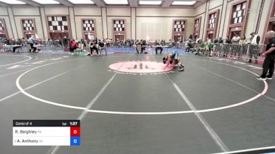 110 lbs Consi Of 4 - Rj Beighley, Pa vs Asher Anthony, Va