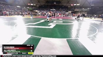 86 lbs Champ. Round 1 - Ely Malametz, Cherry Creek Wrestling Club vs Ki Childress, Marysville Wrestling Club