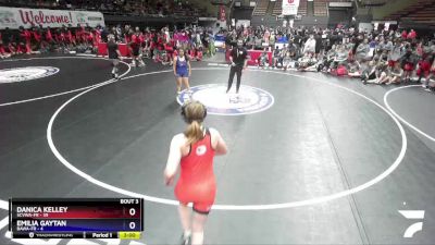 140 lbs Round 1 (16 Team) - Danica Kelley, SCVWA-FR vs Emilia Gaytan, BAWA-FR