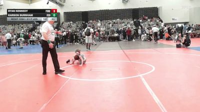 51-T lbs Consi Of 4 - Ryan Kennedy, Power Half Wrestling Academy vs Karson Burnham, Fisheye