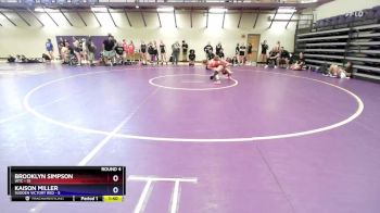 110 lbs Round 4 (10 Team) - Brooklyn Simpson, WTC vs Kaison Miller, Sudden Victory Red