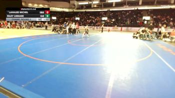 Girls 130 lbs Champ. Round 2 - Lahalee Michel, Omak (Girls) vs Riley Linnane, Kentlake (Girls)