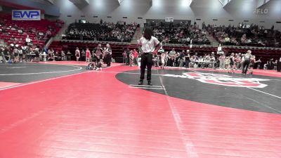 38 lbs Consi Of 4 - Waylon Myers, Pawhuska Elks Takedown vs Malachi Crane, Bartlesville Wrestling Club