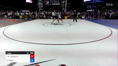 170 lbs Cons 16 #2 - Alexa Calidonio, FL vs Clarion Fager, UT