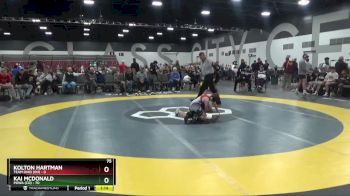 75 lbs Round 1 (8 Team) - Kai McDonald, POWA (CO) vs Kolton Hartman, Team Ohio (OH)