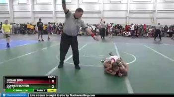 76 lbs Round 1 (8 Team) - Conner Behrer, M2TC vs Josiah Sims, Donahue