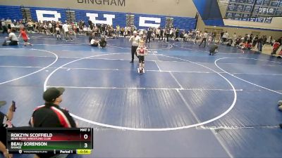 54 lbs Quarterfinal - Beau Sorenson, Ravage vs Rokzyn Scoffield, Bear River Wrestling Club