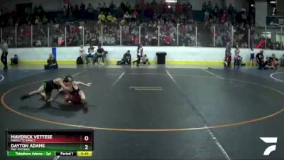 61 lbs 7th Place Match - Dayton Adams, Mat Psychos vs Maverick Vettese, Marlette Impact