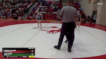 126 lbs Quarterfinal - Olivia Callen, Enterprise HS vs Zoie King, Moody Hs