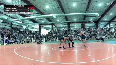 150 lbs Quarterfinal - Emilio Roybal, SLAM! Nevada vs Abner Lopez, Spanish Springs