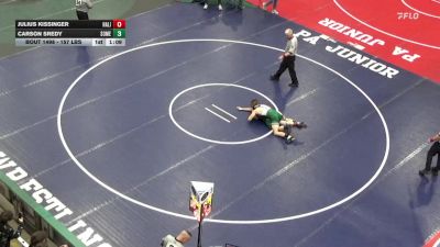 157 lbs Round Of 16 - Julius Kissinger, Halifax vs Carson Sredy, Somerset