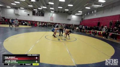 159 lbs Cons. Round 4 - Jacob Song, Alameda High School vs Toa Bodily, Foothill High School