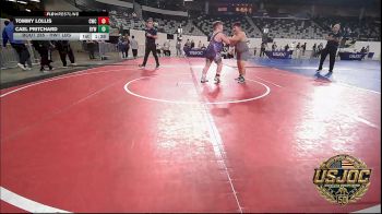 2nd Place - Tommy Lollis, Cowboy Wrestling Club vs Cael Pritchard, Bristow Elementary Wrestling Club